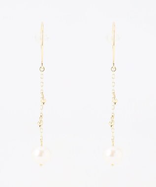 TOCCA 【WEB限定】SEEDS PEARL PIERCED EARRINGS K10イエローゴールド 淡水パールピアス イエローゴールド系