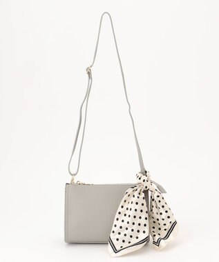 UNBILLION 【テレビ ドラマ着用アイテム】cachecache WEB限定スカーフ付ボックスショルダー グレー