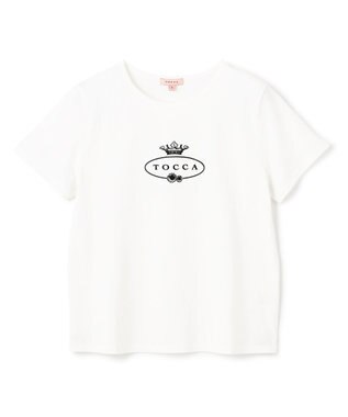 TOCCA HALLMARK FLOCKY LOGO TEE Tシャツ アイボリー系