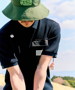 PW CIRCULUS 【MEN】ワッフルポロ 2026年モデル ゴルフ ブラック系