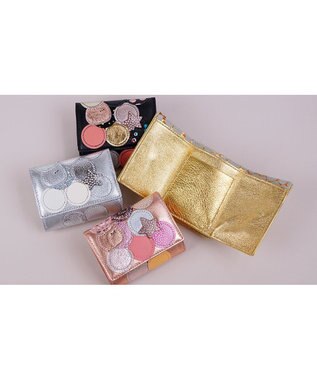 tsumori chisato CARRY 新マルチドット　ミニ財布　3つ折り 【キラキラでかわいい！本革のやわらかな風合い】 シルバー