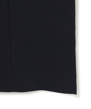 ICB L 【洗える】ライトダブルクロス Vネックワンピース ネイビー系