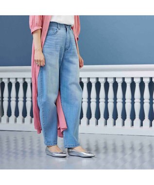 MODE ET JACOMO <MODE ET JACOMO>【レイン対応】リボンバレエシューズ シルバー