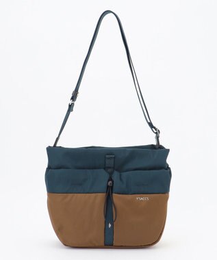 Y'SACCS ドローストリング コンビカラーショルダー ブルー