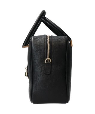 INTER-CHAUSSURES 【CHRISTIAN VILLA】ベーシックレザーハンドバッグ ブラック