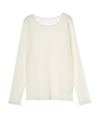 CRAFT STANDARD BOUTIQUE フリルテープリブカットプルオーバー Off White