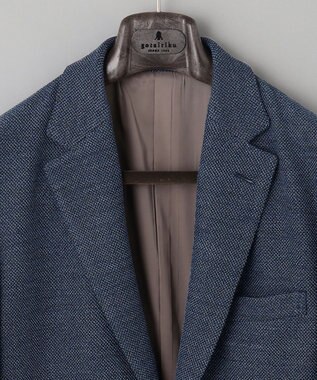 GOTAIRIKU 【カーディガンジャケット】ブリスターバーズアイ ニットジャケット ダルブルー系8