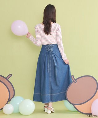 earth music&ecology チップ＆デール／ボーダーメロープルオーバー Pink