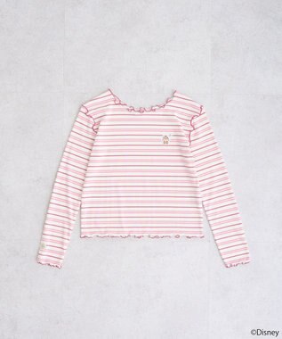 earth music&ecology チップ＆デール／ボーダーメロープルオーバー Pink