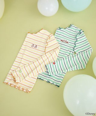 earth music&ecology チップ＆デール／ボーダーメロープルオーバー Orange