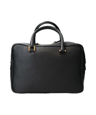 INTER-CHAUSSURES 【CHRISTIAN VILLA】ベーシックレザーハンドバッグ ブラック