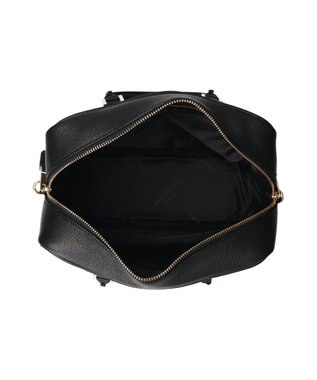 INTER-CHAUSSURES 【CHRISTIAN VILLA】ベーシックレザーハンドバッグ ブラック