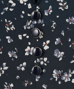 J.PRESS LADIES L 【洗える】スパンウェーブフラワープリント ワンピース ブルー系5