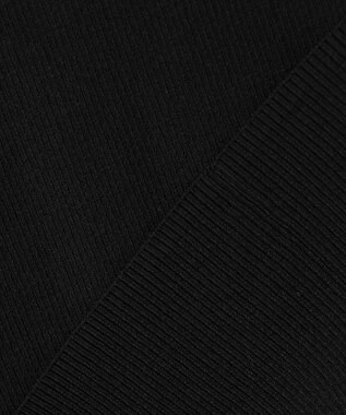 BEIGE， RUBY / レーストリム リブタンクトップ Black