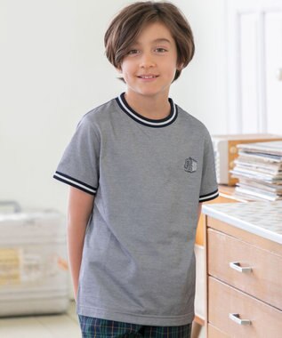 J.PRESS KIDS 【140-170㎝】COOLMAX コンビボーダー リブＴシャツ