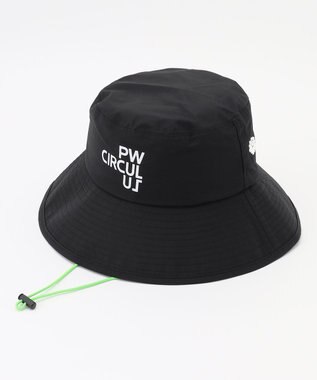 PW CIRCULUS 【耐水圧11000mm  / レイン対応】【UNISEX】NEW！レイン バケットハット  ゴルフ ブラック系