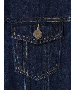 earth music&ecology マントスリーブＧジャン Indigo