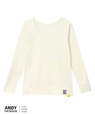 une nana cool MADE WITH ねずみのANDY 綿混裏起毛シャツ