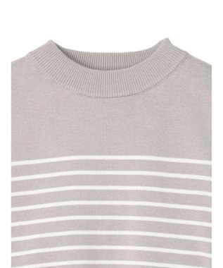 CRAFT STANDARD BOUTIQUE パネルボーダーニットプルオーバー Beige