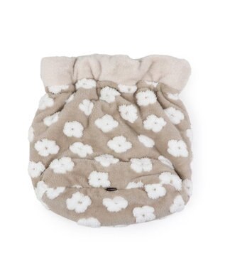 PET PARADISE ペットパラダイス 遠赤外線 ボア 犬たんぽ 《お花柄》S ベージュ