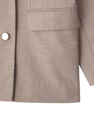 CRAFT STANDARD BOUTIQUE ＜セレモニー＞ダブルテーラードジャケット Beige Mixture