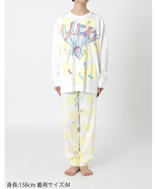 tsumori chisato SLEEP ツモリチサト パジャマ 長袖 長ズボン レディース UDX569 /ワコール クリーム