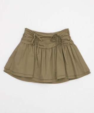 WEGO シャーリングギャザースカパン ベージュ