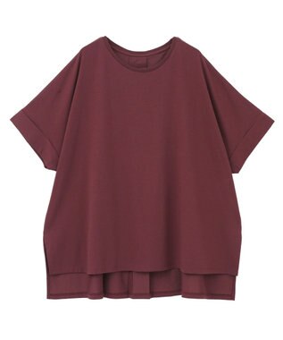 AMERICAN HOLIC 接触冷感バックタックプルオーバー Bordeaux