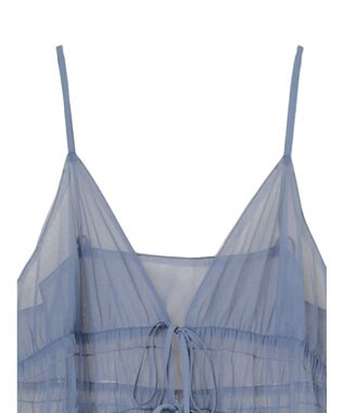 Green Parks ・ＥＬＥＮＣＡＲＥ　ＤＵＥ　２ｗａｙチュールキャミワンピ Blue