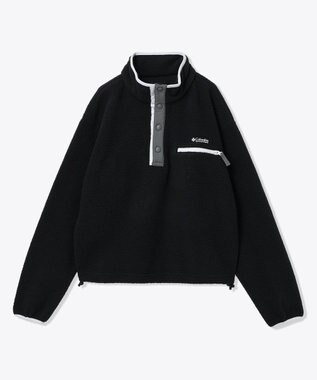 Columbia Columbia/ ウィメンズヘルベチアII クロップドハーフスナップフリース /コロンビア Black
