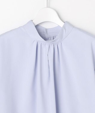 ANY SIS L 【2WAY】リボンギャザー ブラウス スカイブルー系