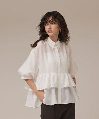 GRACE CONTINENTAL ティアードシャツチュニック