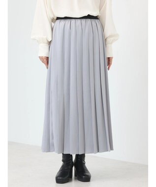 earth music&ecology サテンプリーツスカート