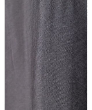 Green Parks バンドカラーシアーシャツ Charcoal Gray