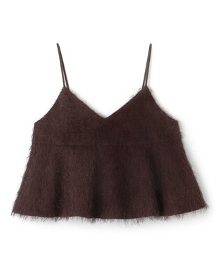 uncrave 【手洗い可】フリンジ ジャガード ビスチェ（uncrave STANDARD） ブラウン