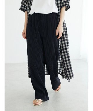 CRAFT STANDARD BOUTIQUE カットプリーツパンツ Black