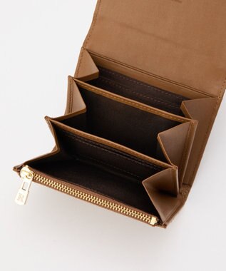 russet 【2025AW新作】キルティングレザー二つ折りウォレット(SO-428) Brown