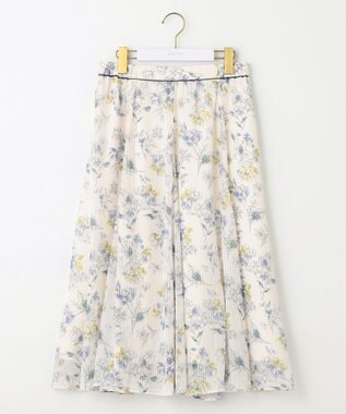 ANY SIS S 【美人百花7月号掲載】ファジーカラーフラワー スカート アイボリー系