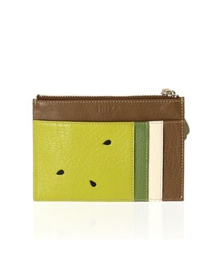 IBIZA フルータス　やぎ革　マルチケース（キウイ） 黄緑