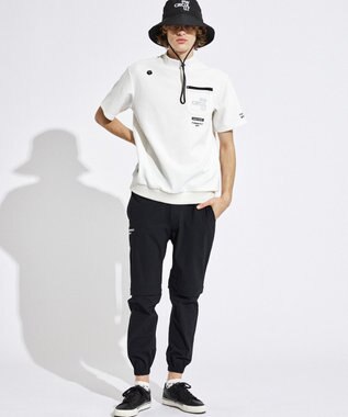 PW CIRCULUS 【UVカット / 接触冷感 / ２WAY】【MEN】デタッチャブル ジョガーパンツ ブラック系