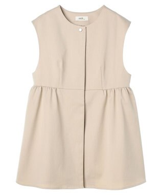 earth music&ecology ペプラムジレ Beige