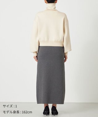 NAVE 【ReNAVE・洗える】スムースニット トラックジャケット ホワイト系