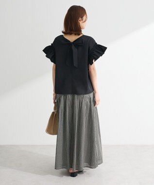 Green Parks ・ＥＬＥＮＣＡＲＥ　ＤＵＥ　バックリボンブラウス Off White