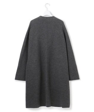 ICB L ミルドウール ロングカーディガン チャコール系
