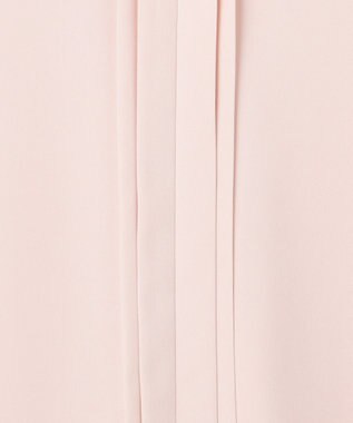 ANY SIS ジョーゼットフロントタック プルオーバー ピンク×モカ