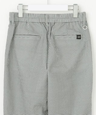 23区GOLF 【WOMEN】【撥水】ギンガムサッカー テーパードパンツ グレー系3