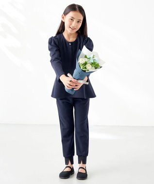 UNFILO 【110-150cm】最愛ジョグパン(UNISEX) ネイビー