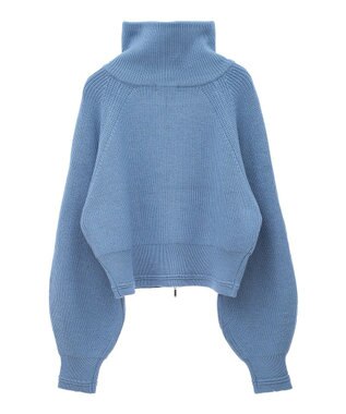 earth music&ecology ＢＩＧカラージップカーディガン Blue