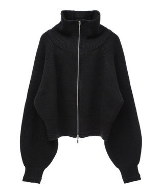 earth music&ecology ＢＩＧカラージップカーディガン Black