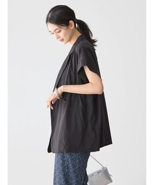 AMERICAN HOLIC 接触冷感Ｗボタンジレ Black